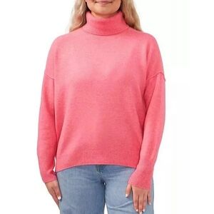 Vince Camuto Turtleneck Sweater Pop Pink Size L